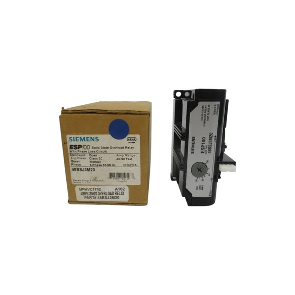 SIEMENS 48BSJ3M20 SER. B 30-60A NSMP