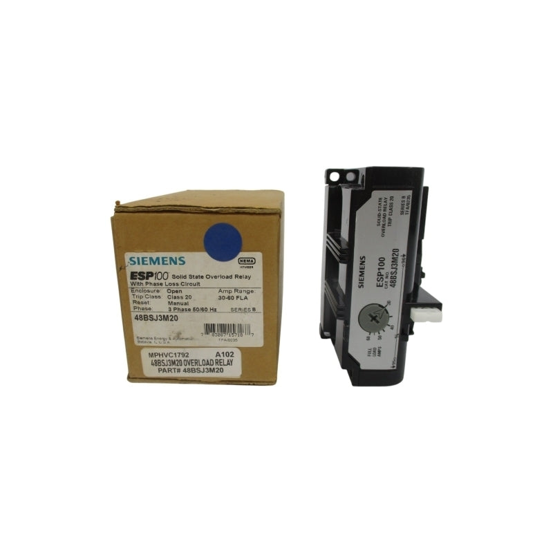 SIEMENS 48BSJ3M20 SER. B 30-60A NSMP