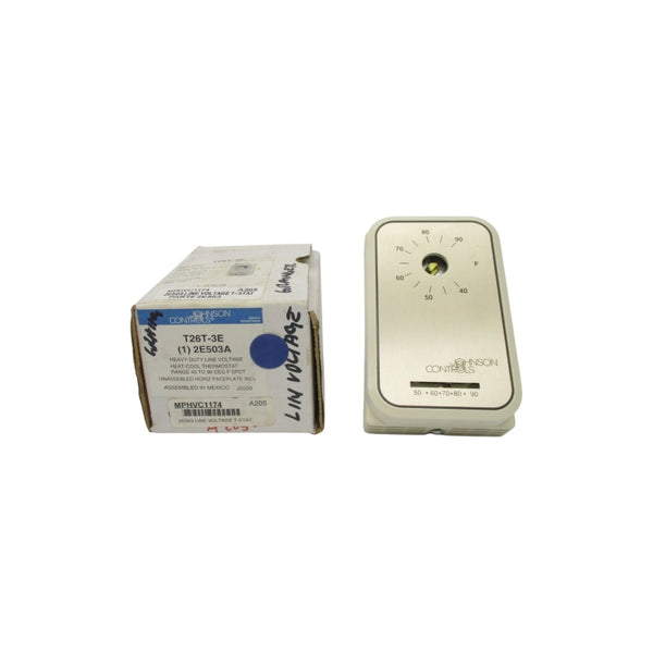 JOHNSON CONTROLS T26T-3E 240V 8A 40-90'F (AS PICTURED) NSMP