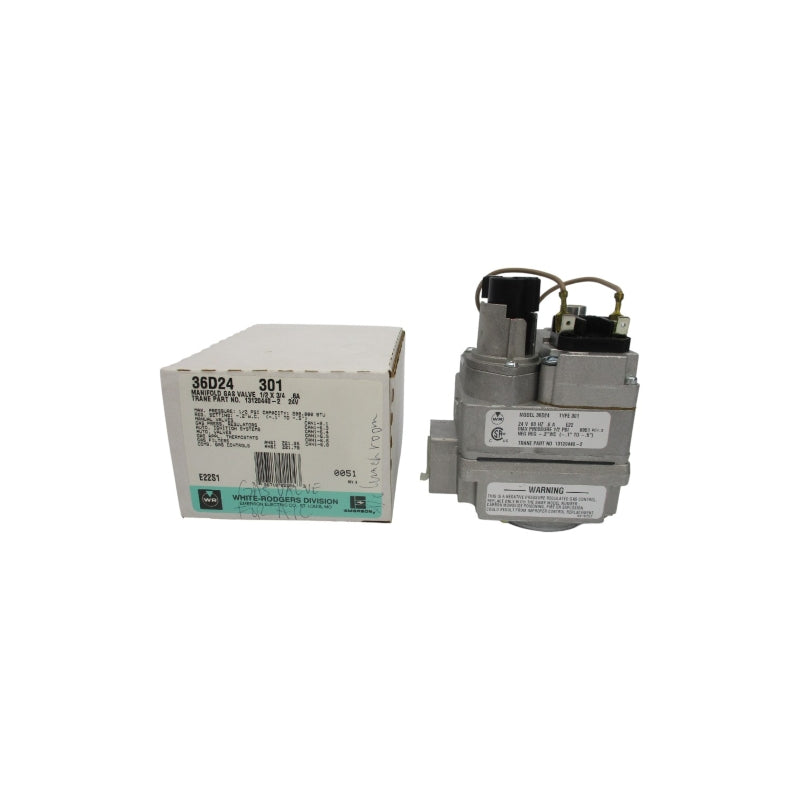WHITE-RODGERS 36D24 301 24V 0.6A 1/2" NSMP