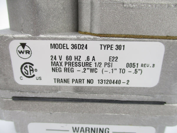 WHITE-RODGERS 36D24 301 24V 0.6A 1/2" NSMP