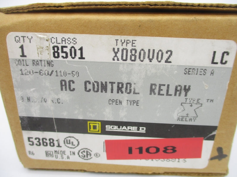 SQUARE D 8501X080V02 SER. A 110/120V NSMP