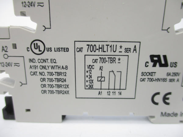 ALLEN BRADLEY 700-HLT1U24 SER. A 24VAC/DC (WH) NSMP