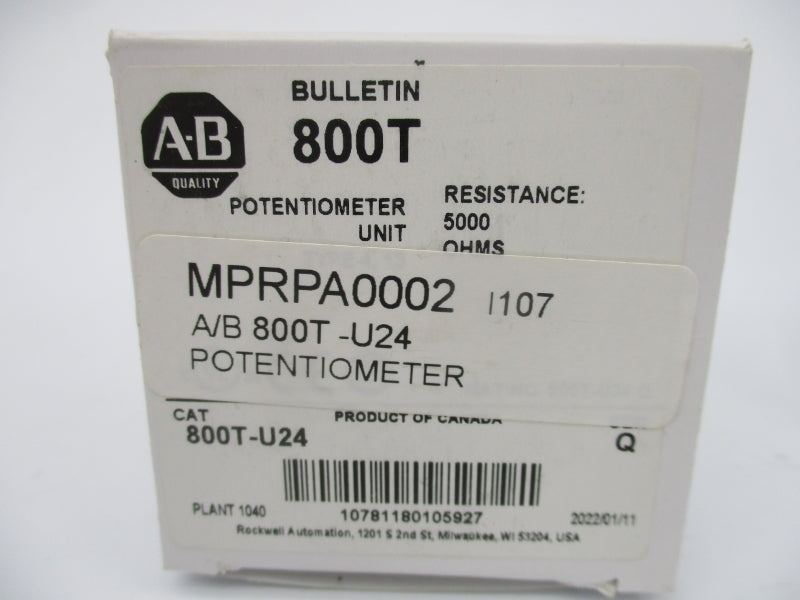 INDUSTRIAL SPARE PART 800T-U24 SER. Q 300VAC/DC (WH) NSMP