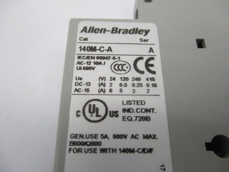 ALLEN BRADLEY 140M-C-ASA20 SER. A 600V 5A (BR/WH) NSMP