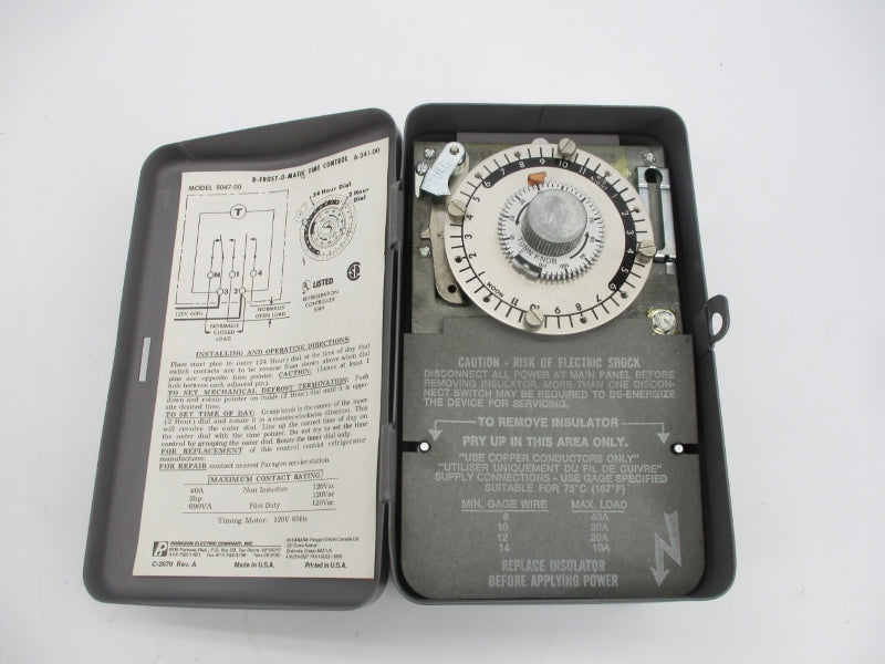 PARAGON ELECTRIC A341-00 8047-00 120VAC NSMP