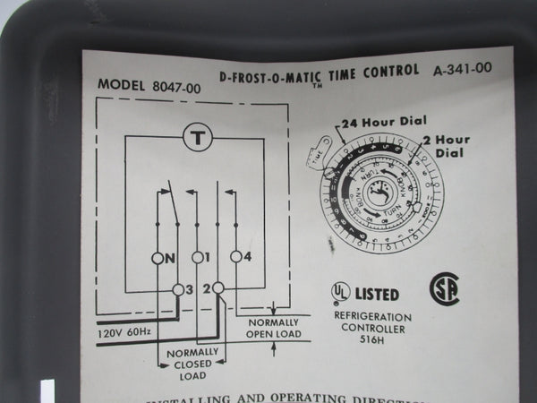 PARAGON ELECTRIC A341-00 8047-00 120VAC NSMP