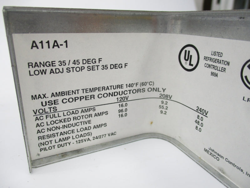 JOHNSON CONTROLS A11A-1C 35F-45F NSMP