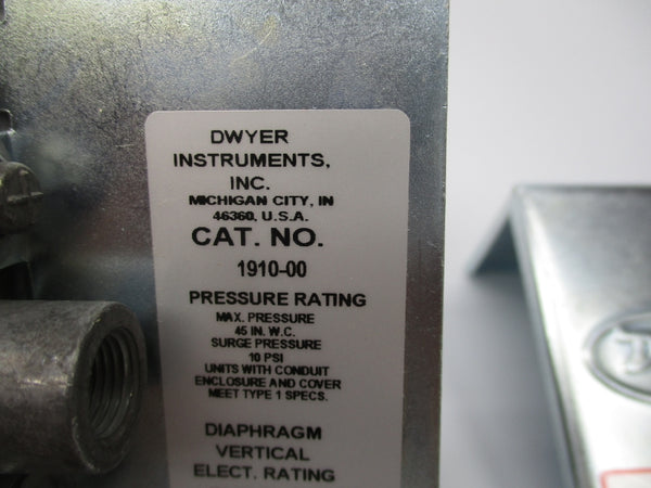 DWYER 1910-00 480VAC 15A 10PSI NSMP
