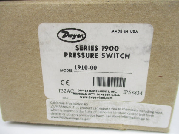 DWYER 1910-00 480VAC 15A 10PSI NSMP