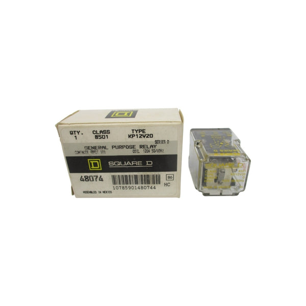 SQUARE D 8501KP12V20 SER. D 120V 10A NSMP