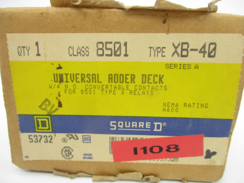 SQUARE D 8501XB40 SER. A NSMP