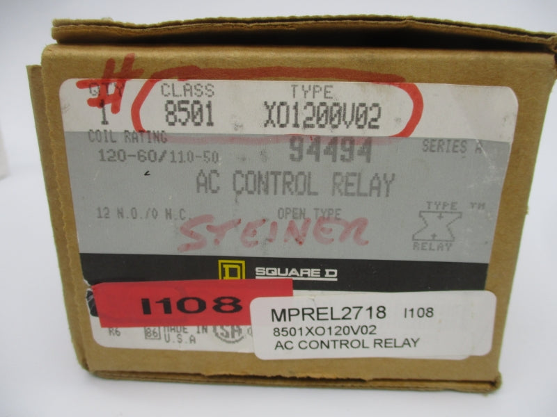 SQUARE D 8501X01200V02 SER. A 110/120V NSMP