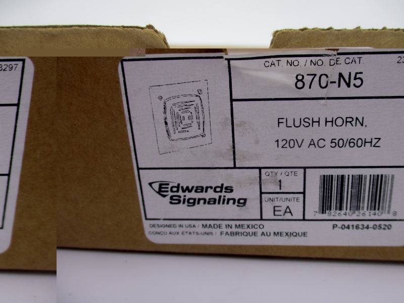 EDWARDS SIGNALING 870-N5 120V 0.125A NSMP