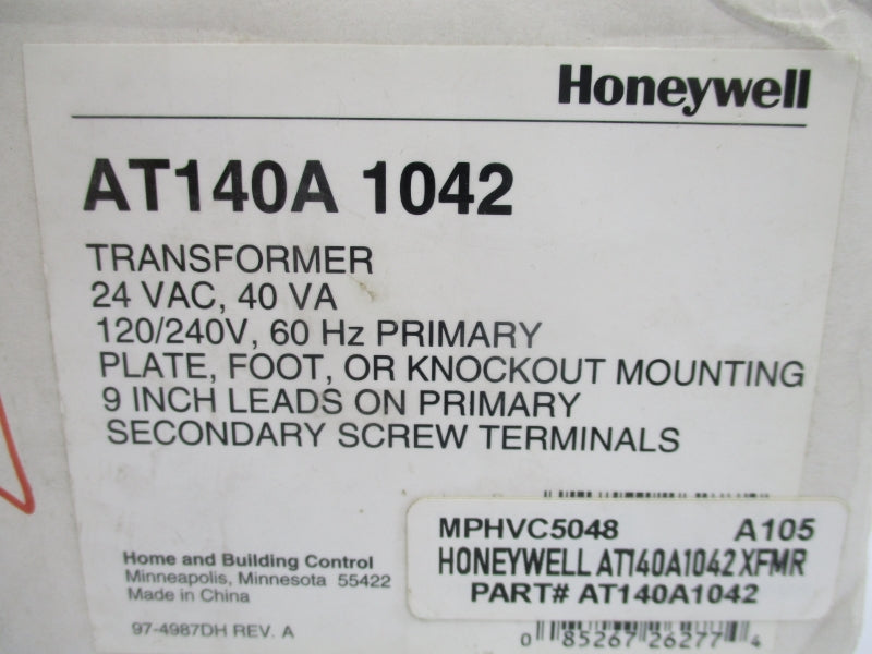 HONEYWELL AT140A1042 24VAC NSMP
