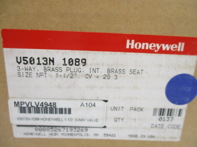 HONEYWELL V5013N1089 1-1/2" NSMP