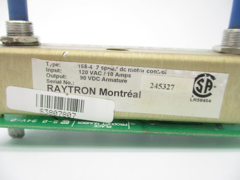 RAYTRON 168-4 120VAC 10A UNMP