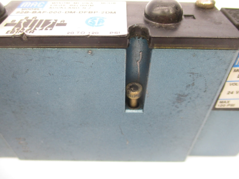 MAC 92B-BAF-000-DM-DFBP-2DM 24VAC 20-120PSI UNMP