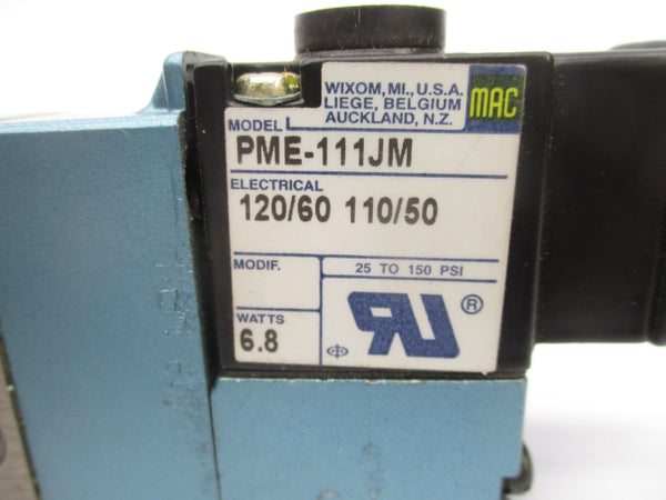 MAC 811C-PM-111JM-122 110/120V 25-150PSI UNMP