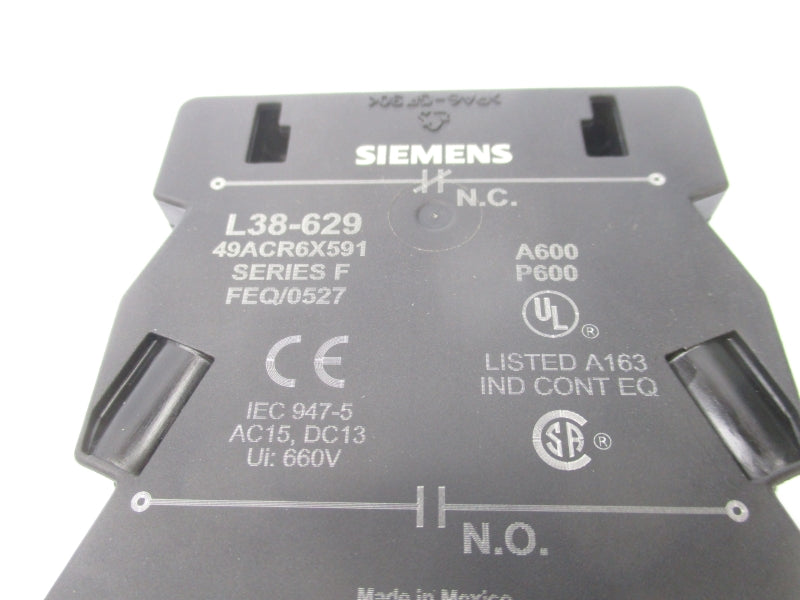 SIEMENS L38-629 49ACR6X591 SER. F 660V NSNP