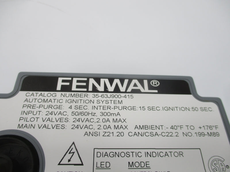 FENWAL 35-63J900-415 24VAC NSNP