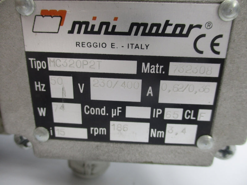 MINI MOTOR MC320P2T 230/400V 0.62/0.36A UNMP
