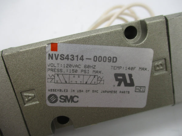 SMC NVS4314-0009D 120VAC 150PSI UNMP