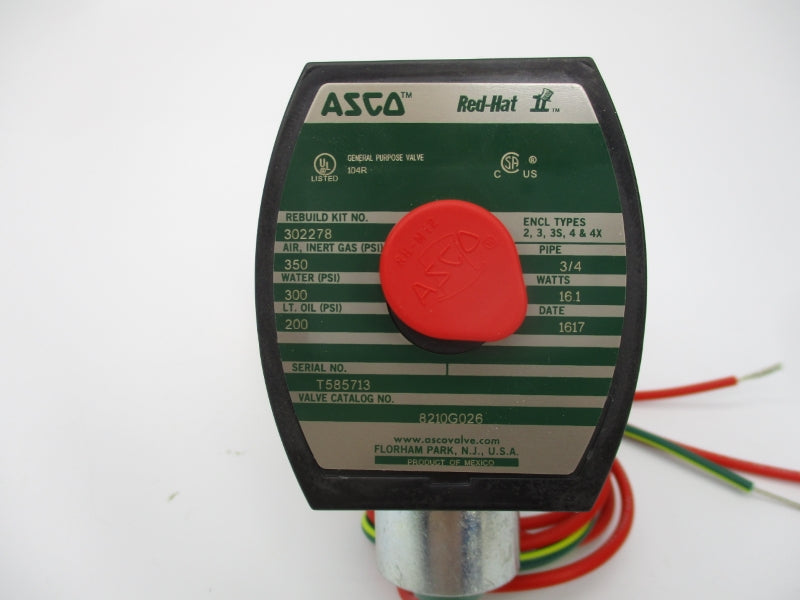 ASCO 8210G026 120V 300PSI 3/4" NSMP