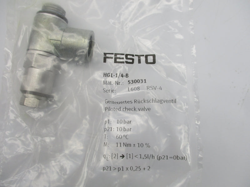 FESTO HGL-1/4-B 530031 NSMP