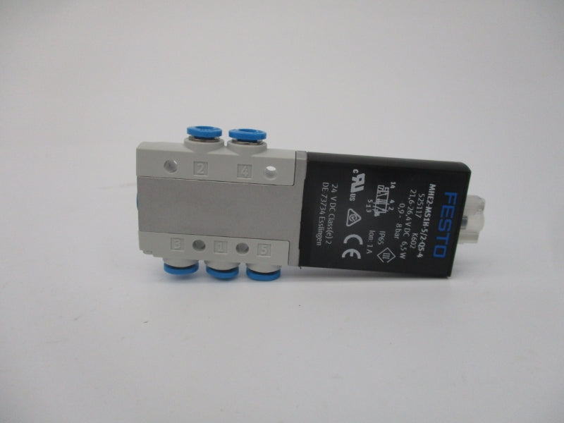 FESTO MHE2-MS1H-5/2-QS-4 525117 21.6-26.4VDC NSMP