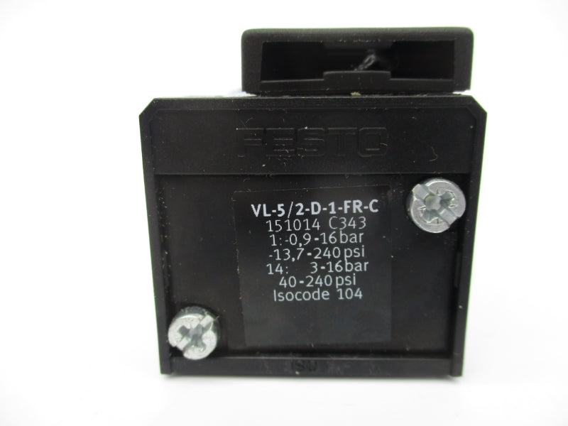 FESTO VL-5/2-D-1-FR-C 151014 40-240PSI NSNP
