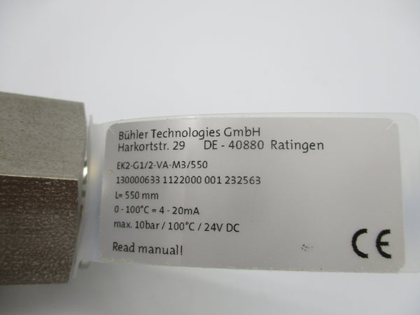 BUHLER TECHNOLOGIES EK2-G1/2-VA-M3/550 24VDC NSNP