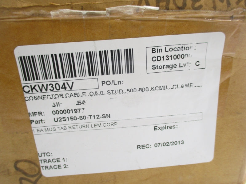 CONNECTOR U2S150-80-T12-S2 UNMP