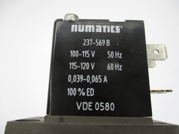 NUMATICS L22BB4520 115-120V 0.039-0.065A 14.5-145PSI UNMP