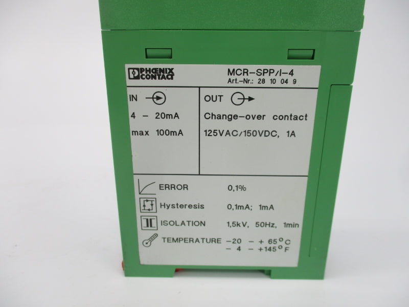 PHOENIX CONTACT MCR-SPP-I-4 2810049 125VAC 1A NSMP