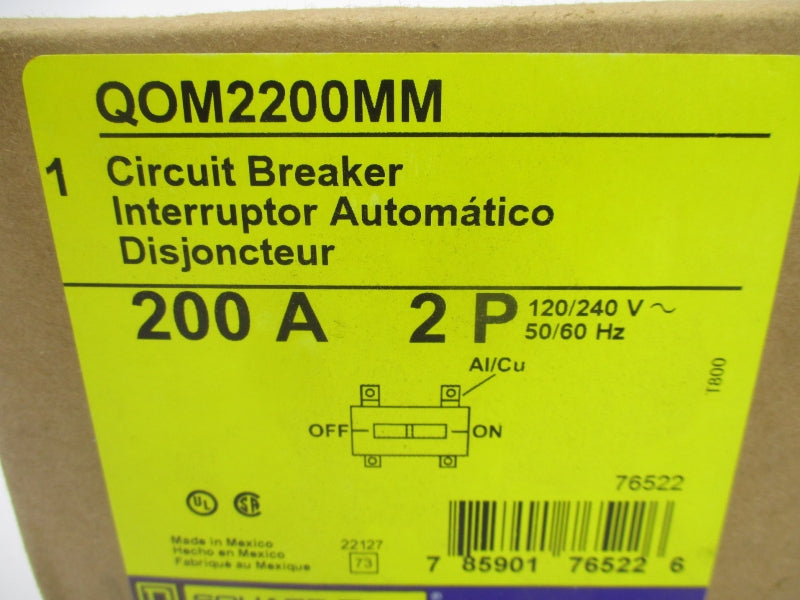 SQUARE D QOM2200MM 120/240V 200A NSMP