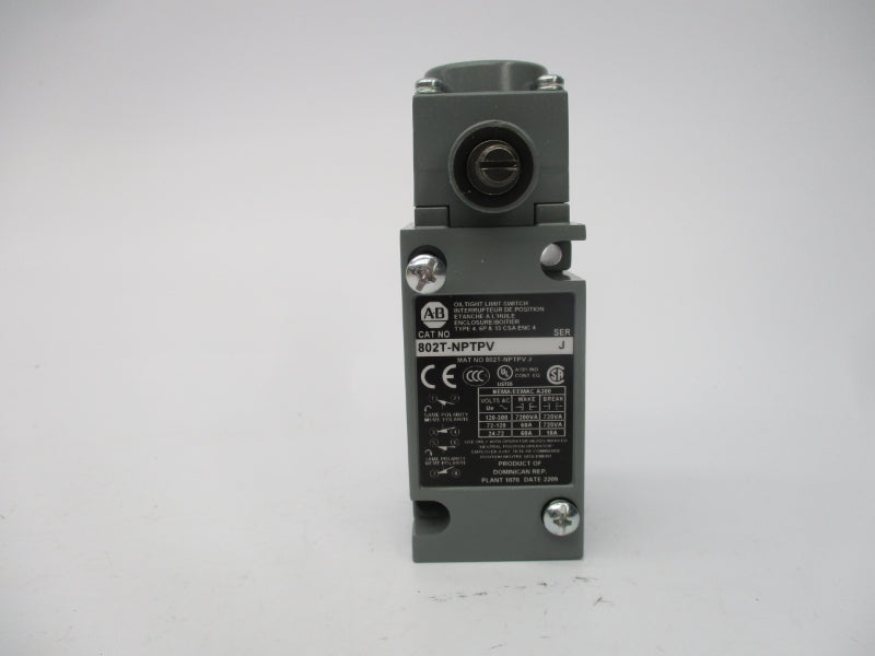 ALLEN BRADLEY 802T-NPTPV SER. J 300VAC (WH) NSMP