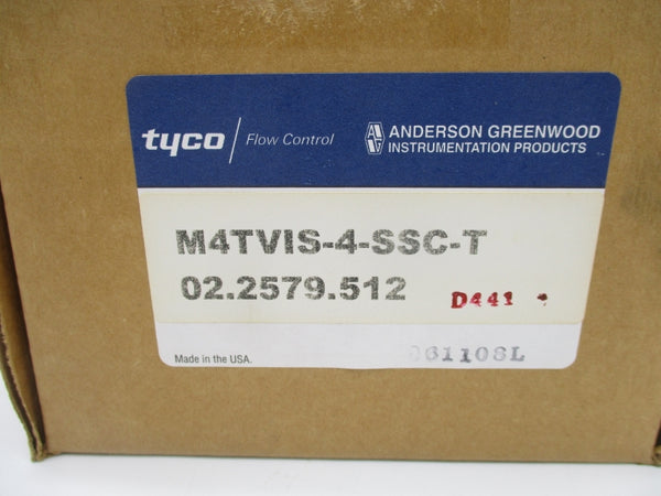 ANDERSON GREENWOOD M4TVIS-4-SSC-T 02.2579.512 4500 PSI NSMP