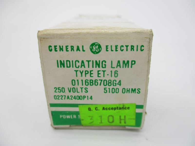 GENERAL ELECTRIC ET-16 0116B6708G4 250V NSMP