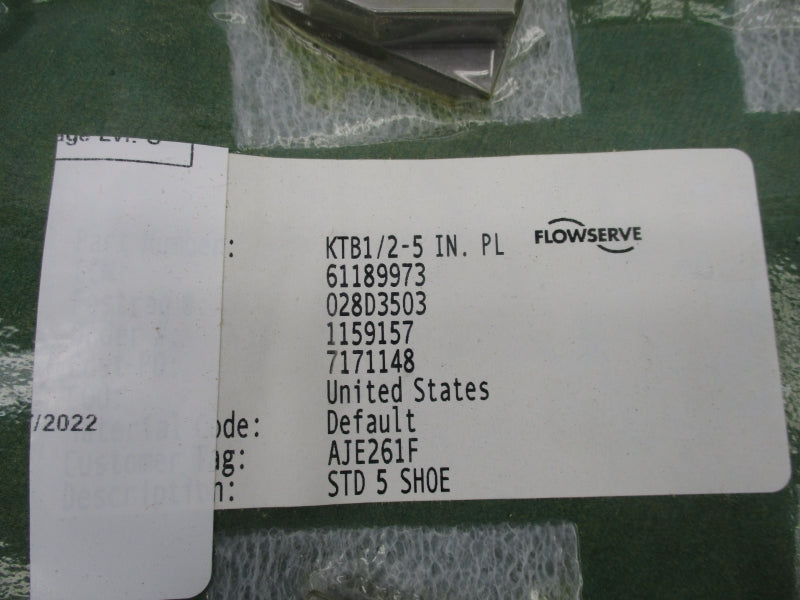 FLOWSERVE KTB1/2-5 SET OF 6 NSMP