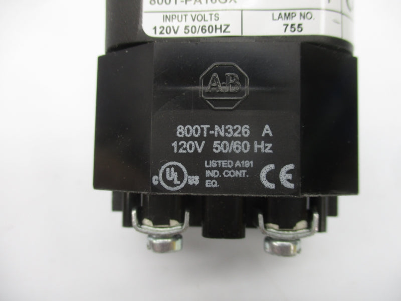 ALLEN BRADLEY 800T-PA16GX SER. T 120V (WH) NSMP