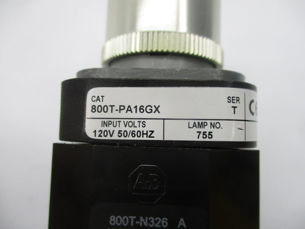ALLEN BRADLEY 800T-PA16GX SER. T 120V (WH) NSMP