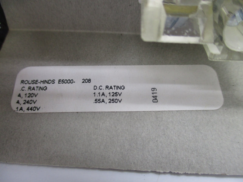 CROUSE HINDS E5000-208 440V 1.1A NSMP