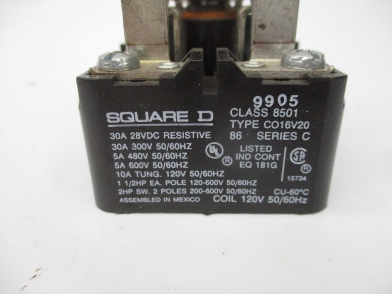SQUARE D 8501CO16V20 SER. C 30A 120V NSMP