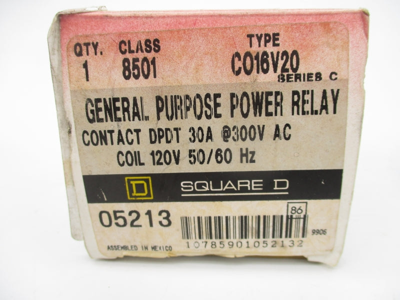 SQUARE D 8501CO16V20 SER. C 30A 120V NSMP