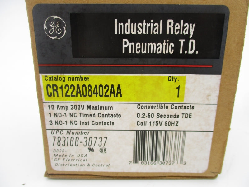 GENERAL ELECTRIC CR122A08402AA 115V 0.2-60S NSMP