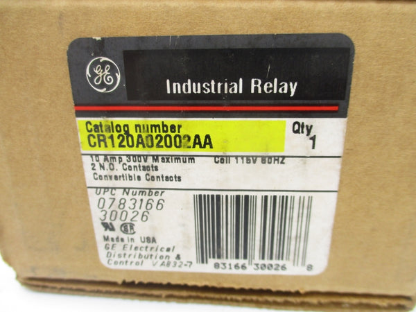 GENERAL ELECTRIC CR120A02002AA SER. A 10A 115V NSMP