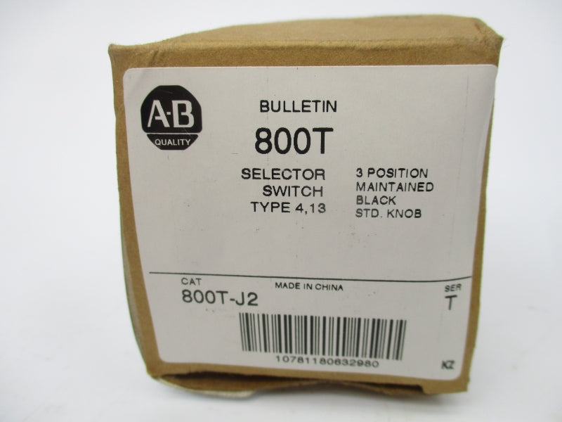 ALLEN BRADLEY 800T-J2 SER. T (BR/WH) NSMP