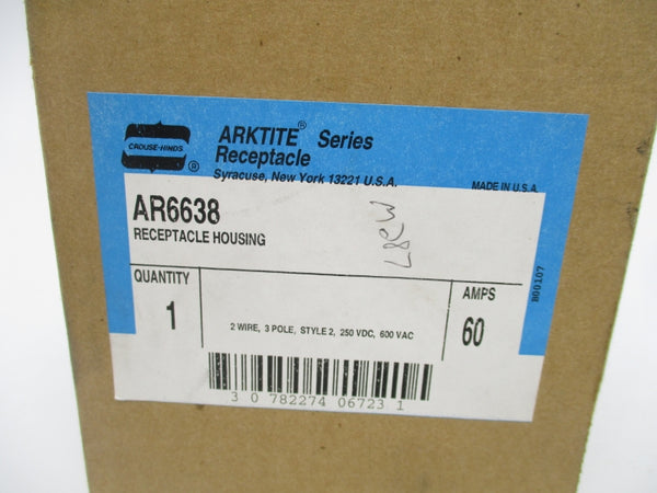CROUSE HINDS AR6638 600VAC 60A NSMP