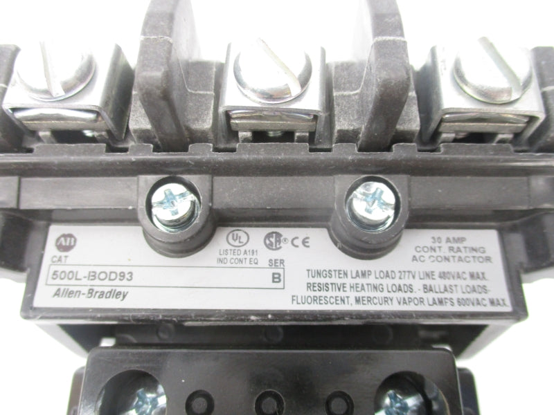 INDUSTRIAL SPARE PART 500L-BOD93 SER. B 110/115-120V 30A (BR/WH) NSMP